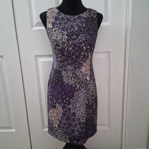 Connected Apparel Striking Petite Sheath Dress  Size 6